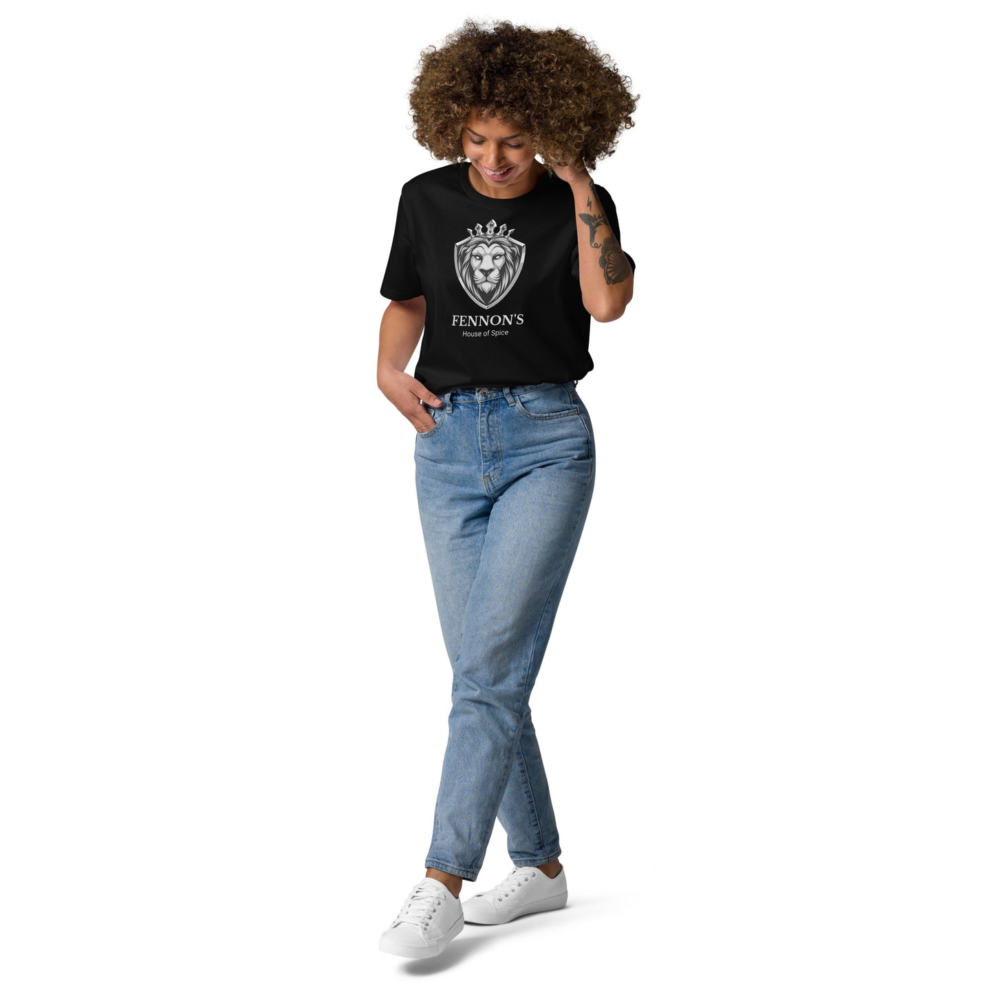 Unisex Organic Cotton T-shirt - Black (Spice Vertical)